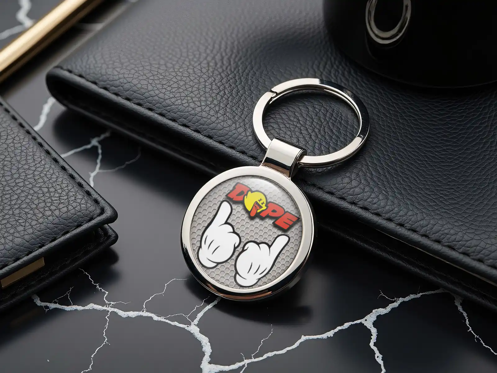 Keyring Personalised Photo Glossy Style